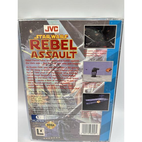 Sega CD Game Star Wars Rebel Assault CIB Complete In Box Great Shape ! - Picture 3 of 10